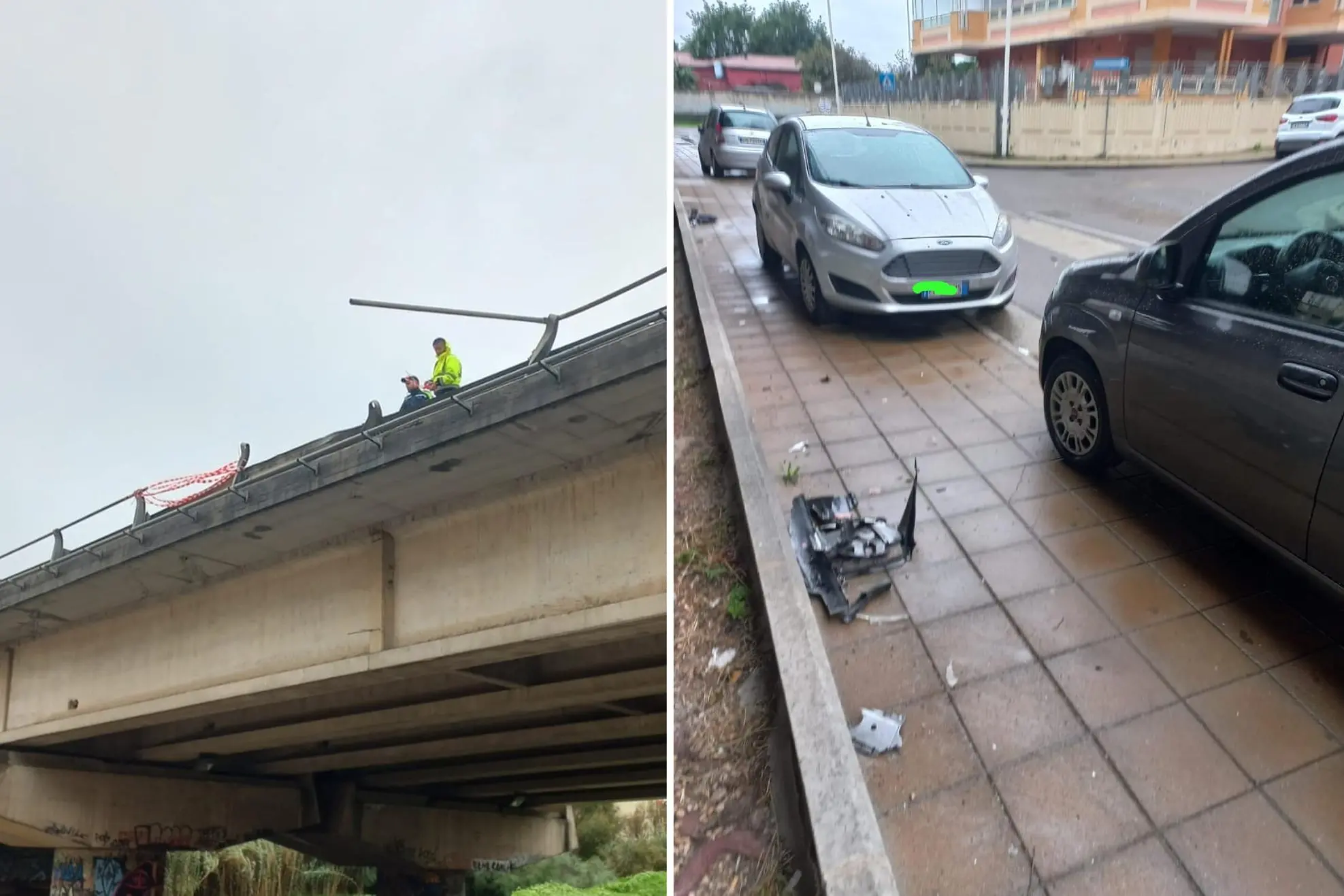 I detriti e i danni (Foto: Comitato di qiartiere Genneruxi)