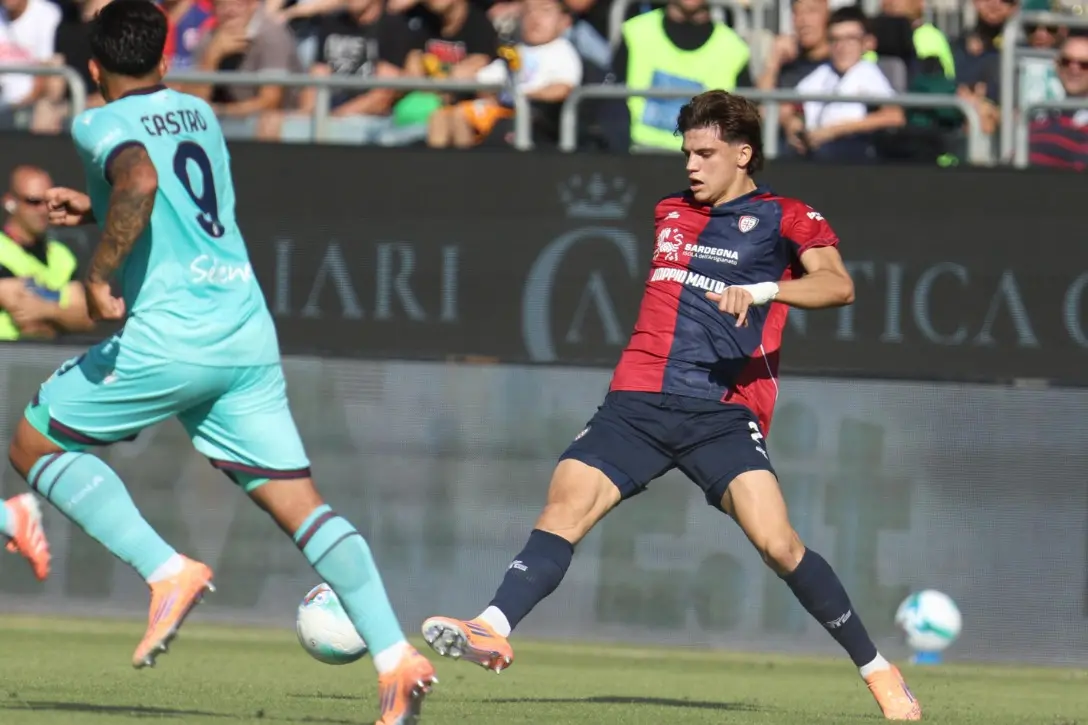 Marco Palestra, grande ex di Atalanta-Cagliari (foto Ansa)