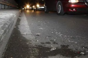 L'incidente avvenuto in via Vesalio (Giuseppe Ungari)