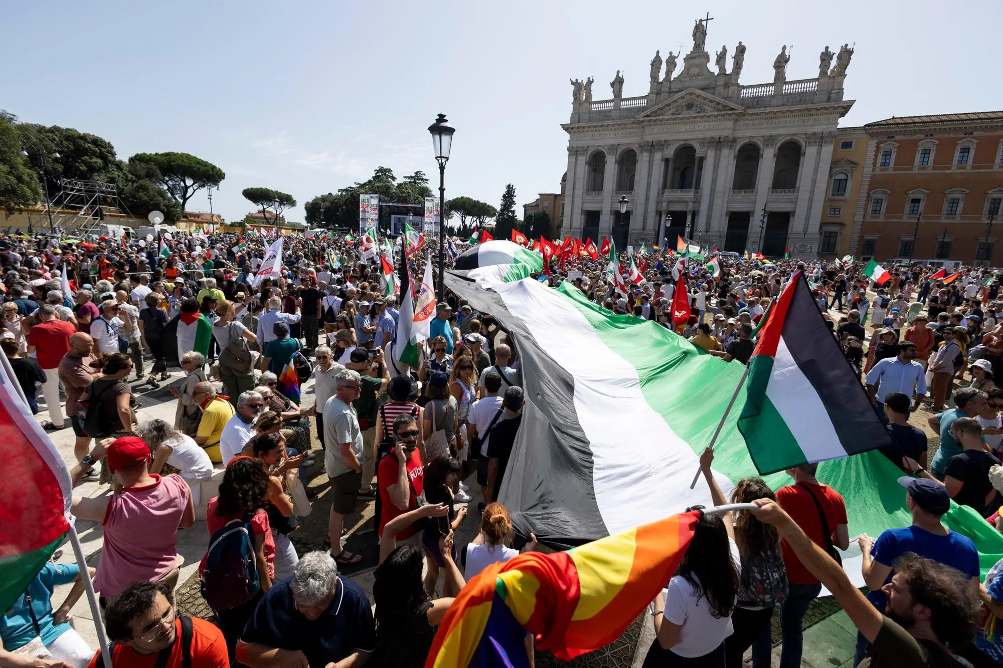 Corteo per Gaza a Roma (Foto simbolo)