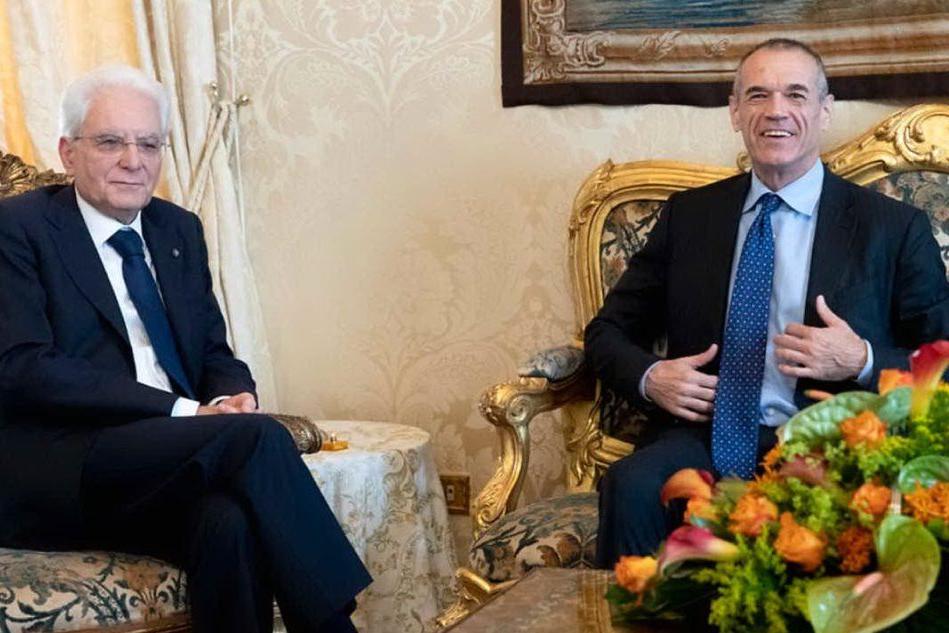 Cottarelli a colloquio con il presidente Mattarella