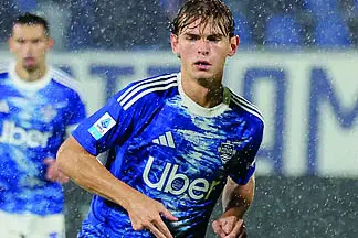 Como 1907's mildfielder Nico Paz during the Italian Serie A soccer match Como 1907 vs Hellas Verona FC at Giuseppe Sinigaglia stadium in Como, Italy 29 October 2025, Italy, ANSA / ROBERTO BREGANI