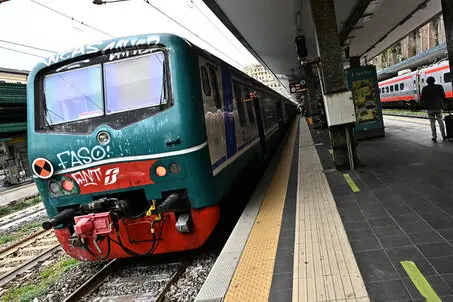 Un treno (foto simbolo Ansa - Zennaro)