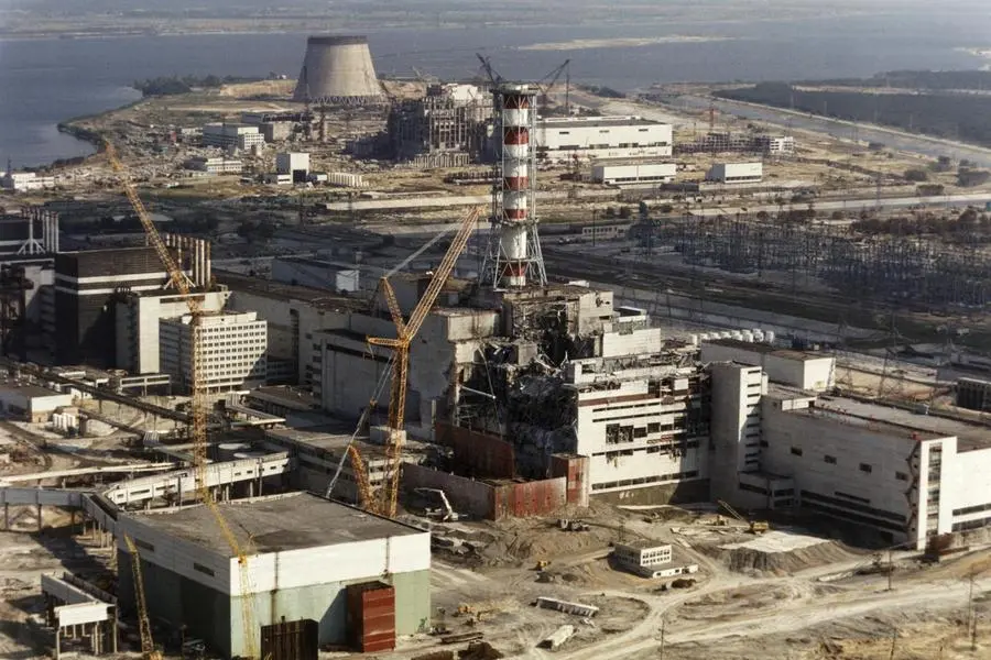 L'impianto nucleare di Chernobyl (archivio L'Unione Sarda)