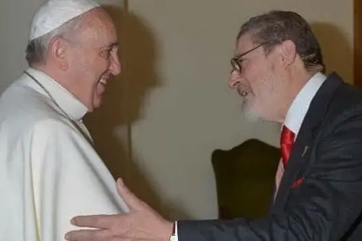 Il Papa con Fabrizio Soccorsi (fonte @VaticanNews)