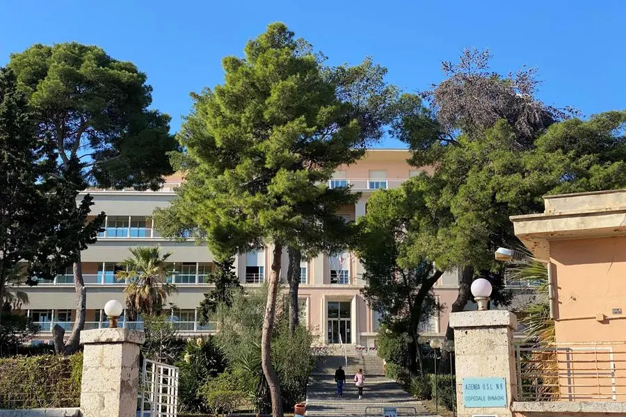 L'ospedale Binaghi a Cagliari (Archivio L'Unione Sarda)
