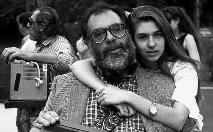 Con la figlia Sofia (archivio L'Unione Sarda)