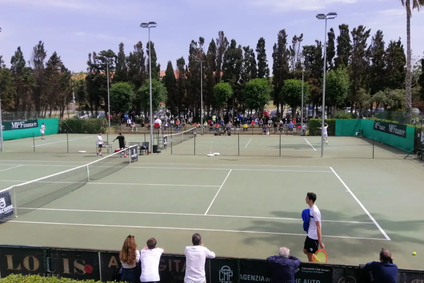 Match in campo al Tc Alghero (foto Antonio Burruni)