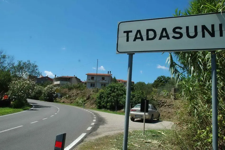 Tadasuni, l'ingresso in paese
