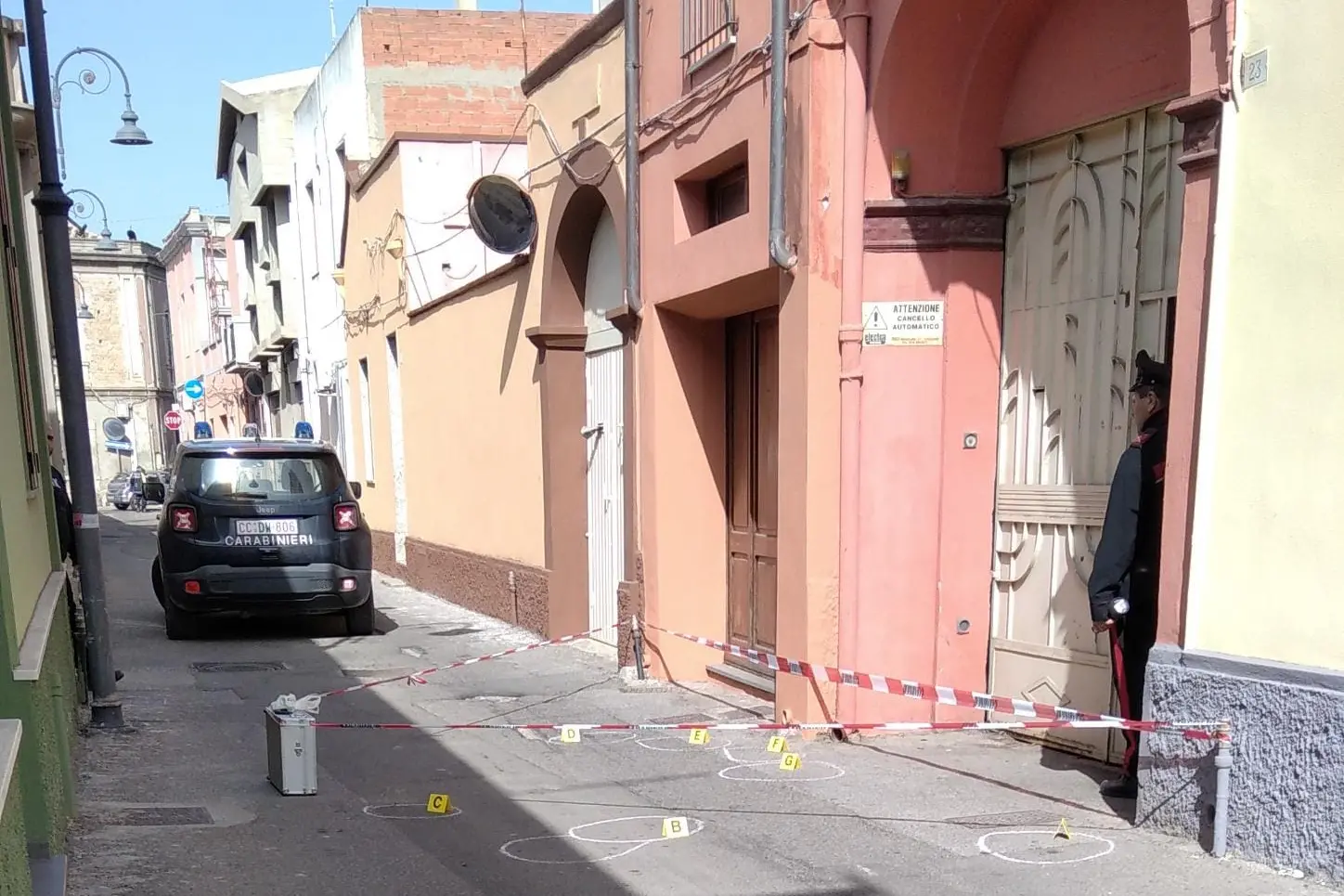 Il luogo in cui è avvenuto il pestaggio