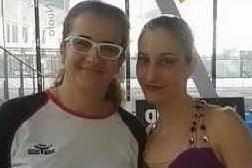 Francesca Deidda con la sua allenatrice, Anna Abate