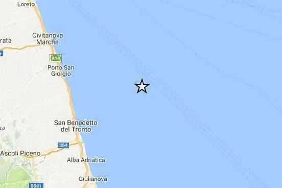 L'epicentro è stato registrato a 20 chilometri dalla costa di San Benedetto del Tronto