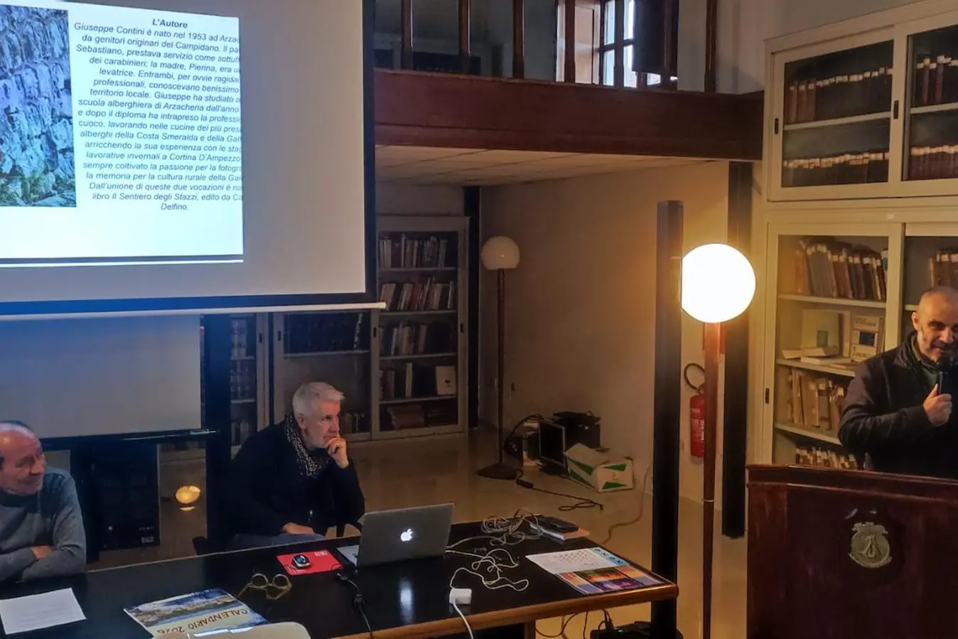 La Maddalena. I tre oratori della conferenza sugli stazzi (Foto Ronchi)