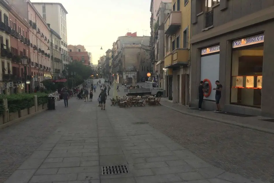 Corso Vittorio Emanuele a Cagliari
