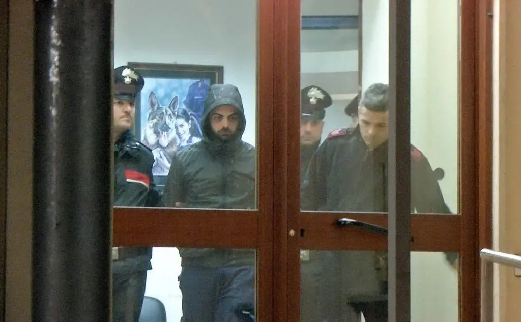 L'arresto di Zirboni (foto Gianluigi Deidda)