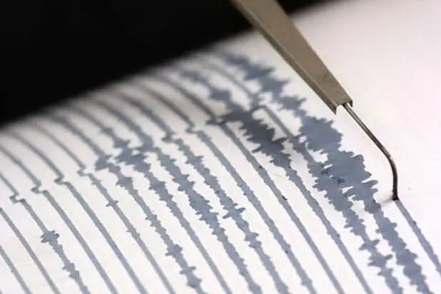 La registrazione di un terremoto (foto simbolo)