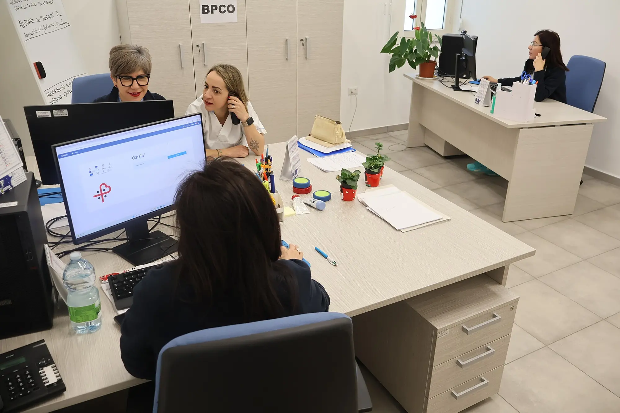 L'equipe di pneumologia della Asl numero 4