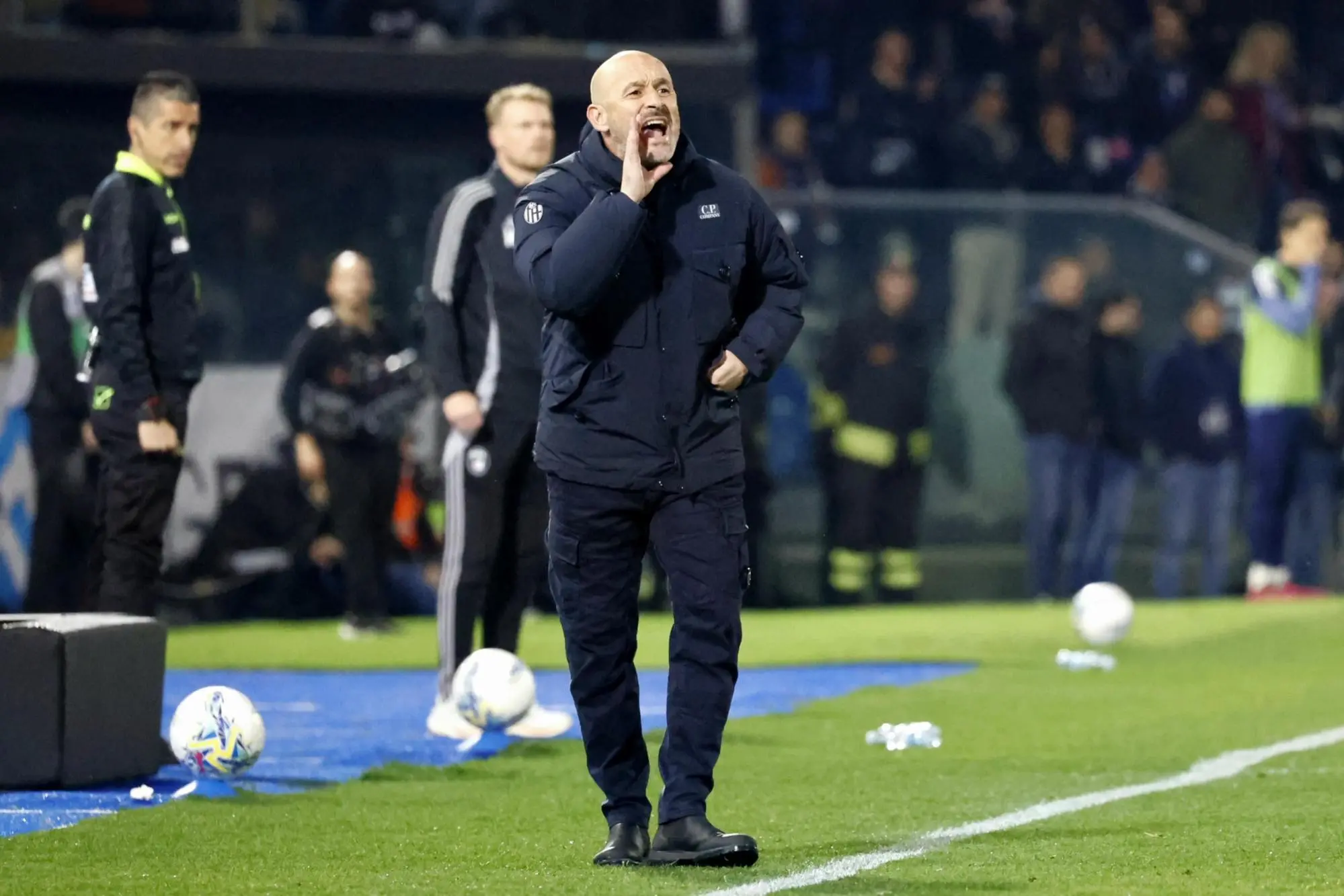 Bologna's head coach Vincenzo Italiano during the Italian Serie A soccer match Pisa SC vs Bologna at Arena Garibaldi stadium in Pisa, Italy, 2 March 2026. ANSA/ENRICO MATTIA DEL PUNTA