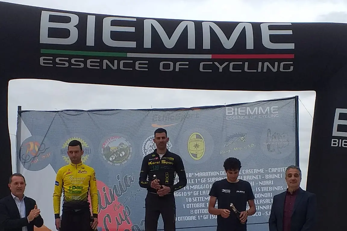 Il podio maschile Marathon (foto And.Ser.)