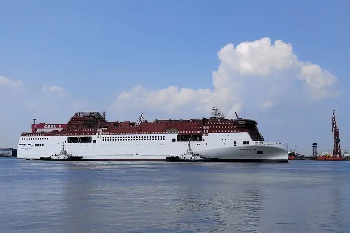 Moby, sulla tratta Olbia-Livorno in estate i due traghetti “green” più grandi al mondo (foto via Ansa)