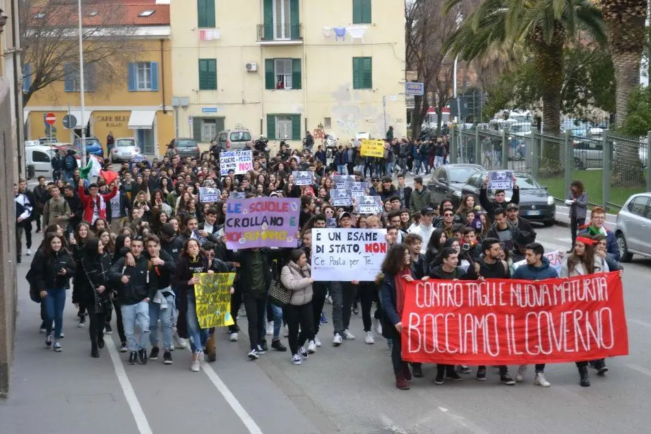 La manifestazione a Sassari
