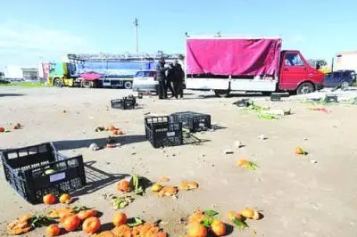 Il mercato dopo la bufera di vento