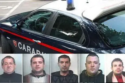 Da sinistra: Tiberio Fois, Alessio Manca, Antonello Melis, Antonio Melis, Mattia Melis
