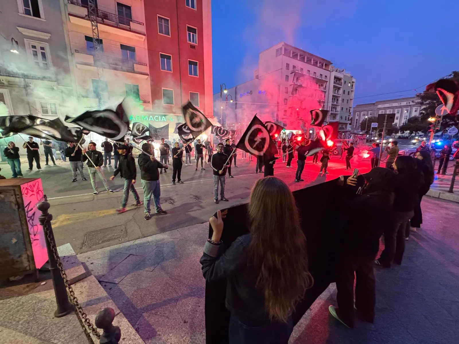 Cagliari 1 novembre 2025- manifestazione di Casa Pound - S. Anedda Endrich