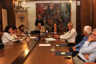 La conferenza stampa di Pigliaru dopo la firma dell'accordo