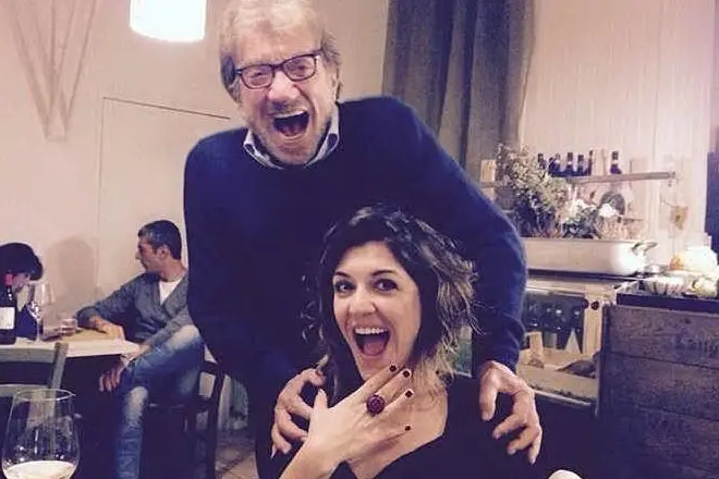 Lo scatto postato da Carlotta Proietti con papà (foto da Instagram)