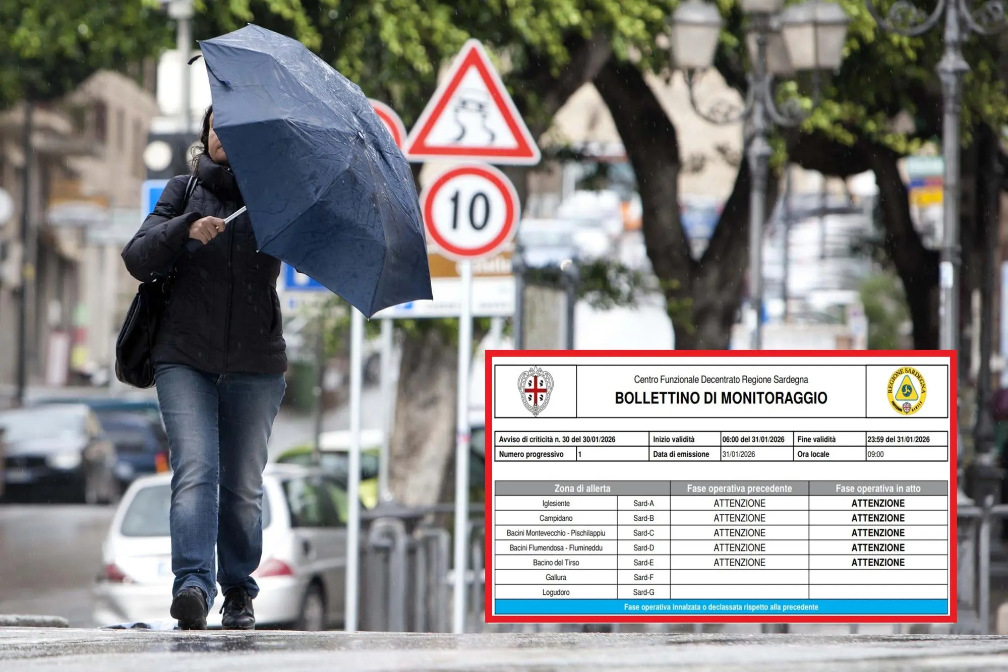 Maltempo persistente in Sardegna