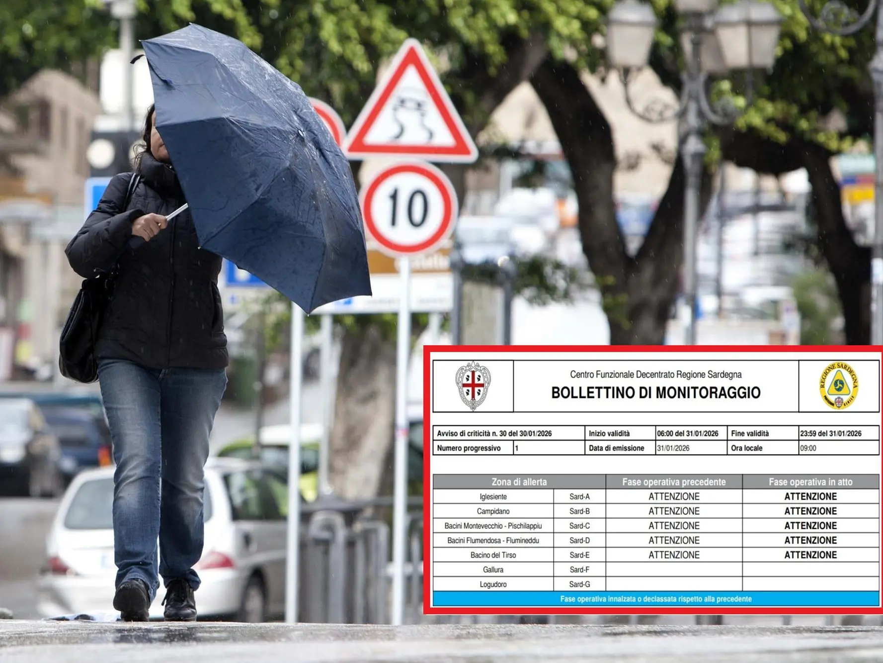 Maltempo persistente in Sardegna