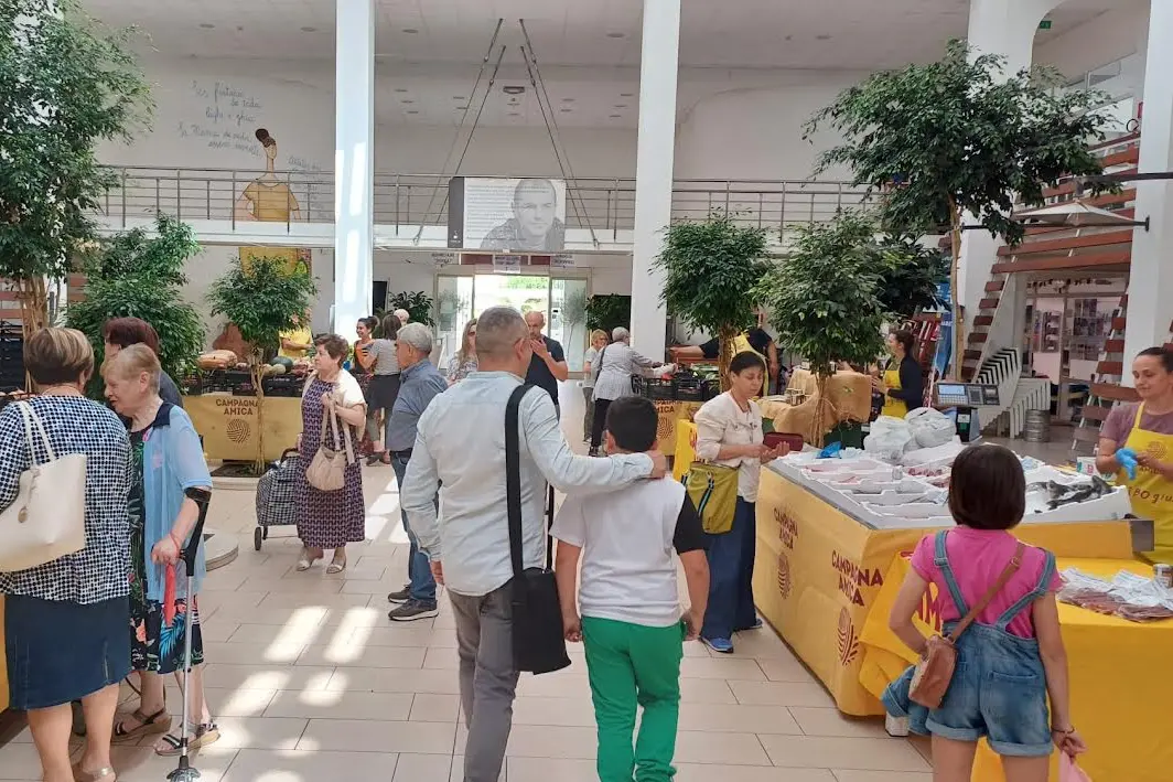 Un mercato di Campagna Amica (Foto concessa da Coldiretti)