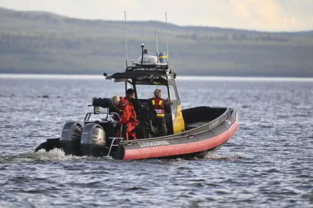 Traghetto a fuoco nel Mar Baltico (foto simbolo Ansa)