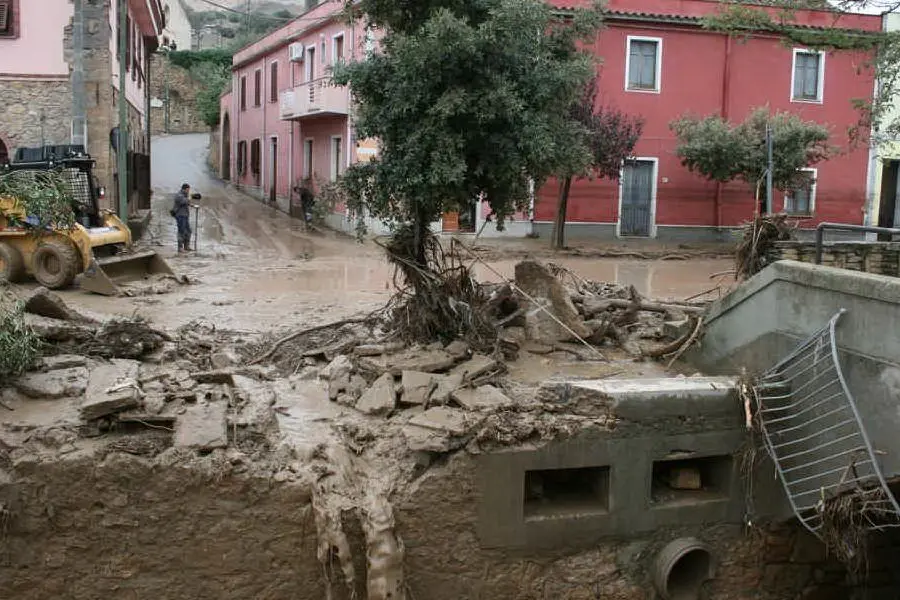 Segariu, la devastazione causata dall'alluvione del 2008