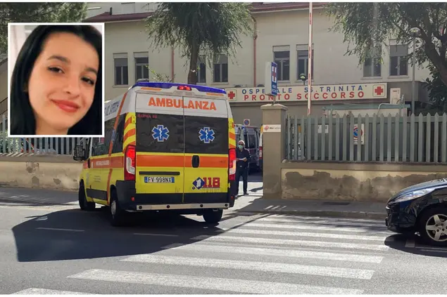 Il pronto soccorso del Santissima Trinità e, nel riquadro, Nicoletta Maria Manconi (L'Unione Sarda)