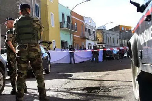 Il luogo dell'omicidio di Monni