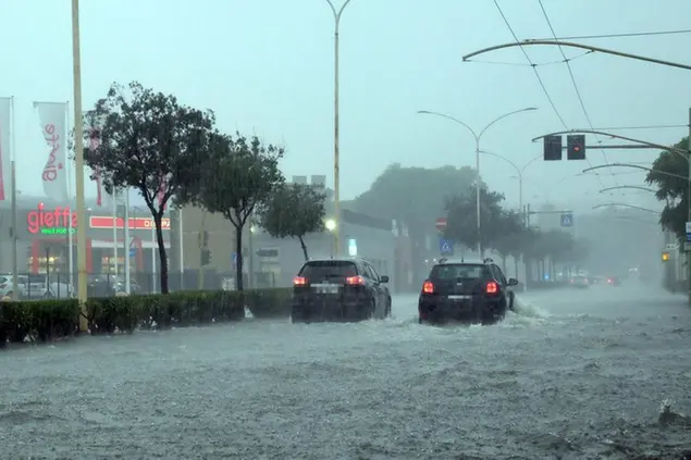 L'alluvione (foto L'Unione Sarda - Ungari)