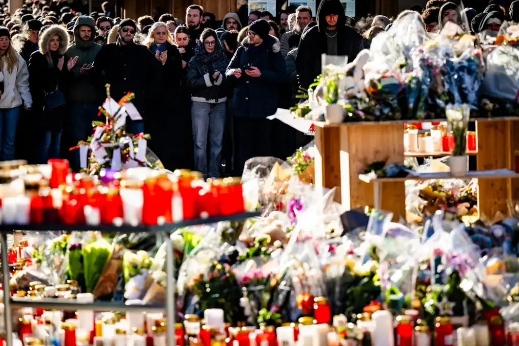 Crans-Montana dopo la tragedia (foto Ansa)