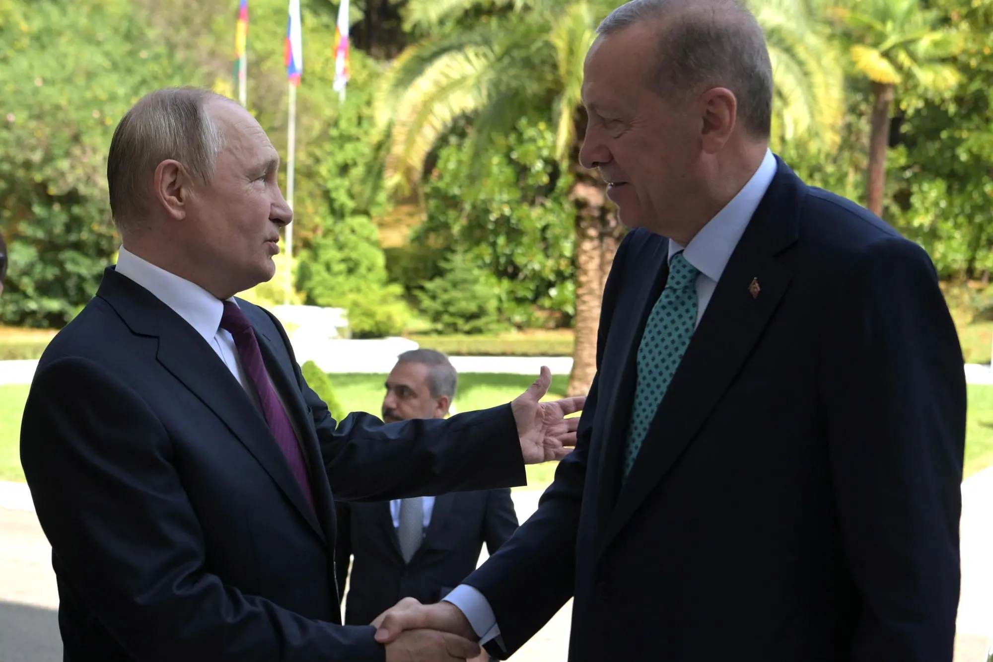 Putin ed Erdogan (Ansa)
