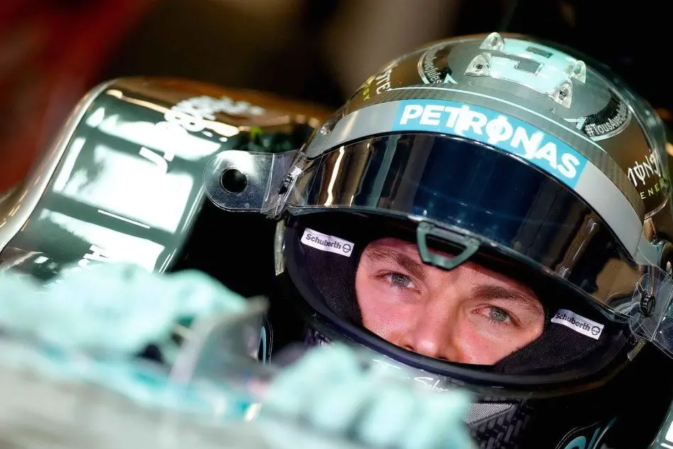 Rosberg nella sua vettura
