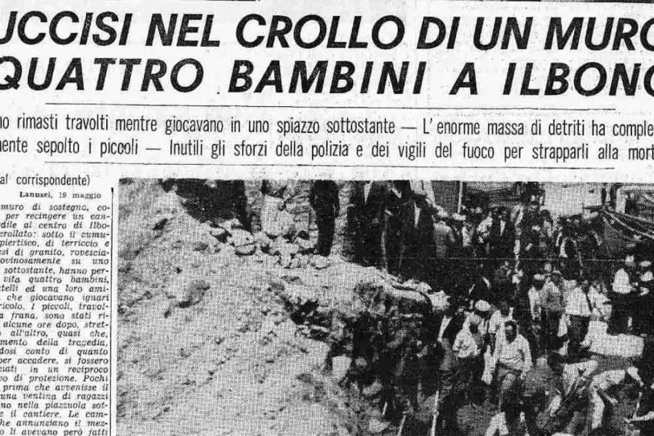 #AccaddeOggi: 20 maggio 1963, su L'Unione Sarda la tragedia di Ilbono