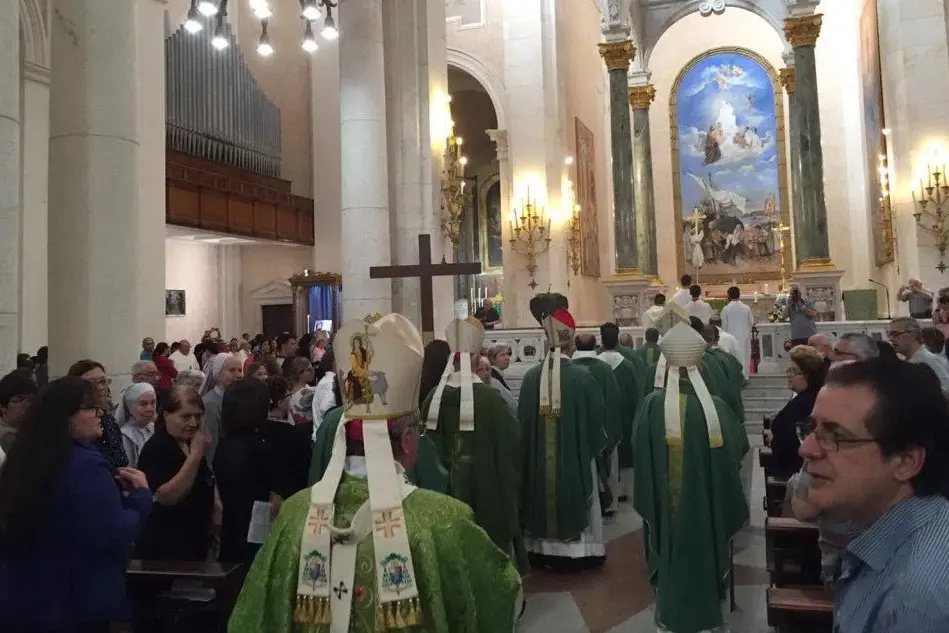 La concelebrazione a Bonaria