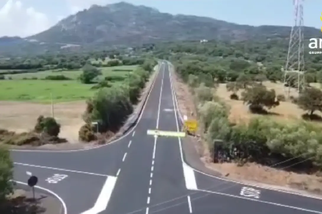 Riapre la strada di Monte Pino, le immagini dall'alto