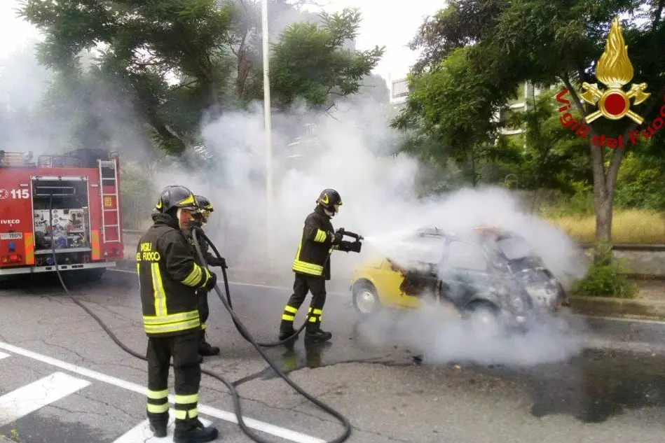 L'intervento dei vigili del fuoco
