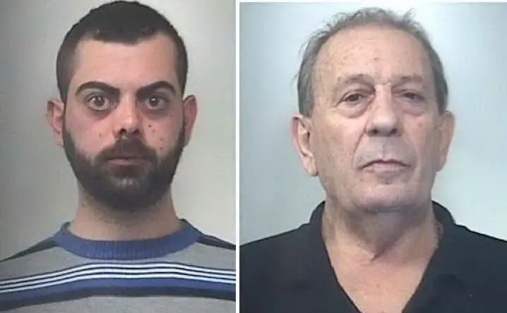 I due arrestati: da sinistra Nicola Antonio Zirboni e Marcello Accossu