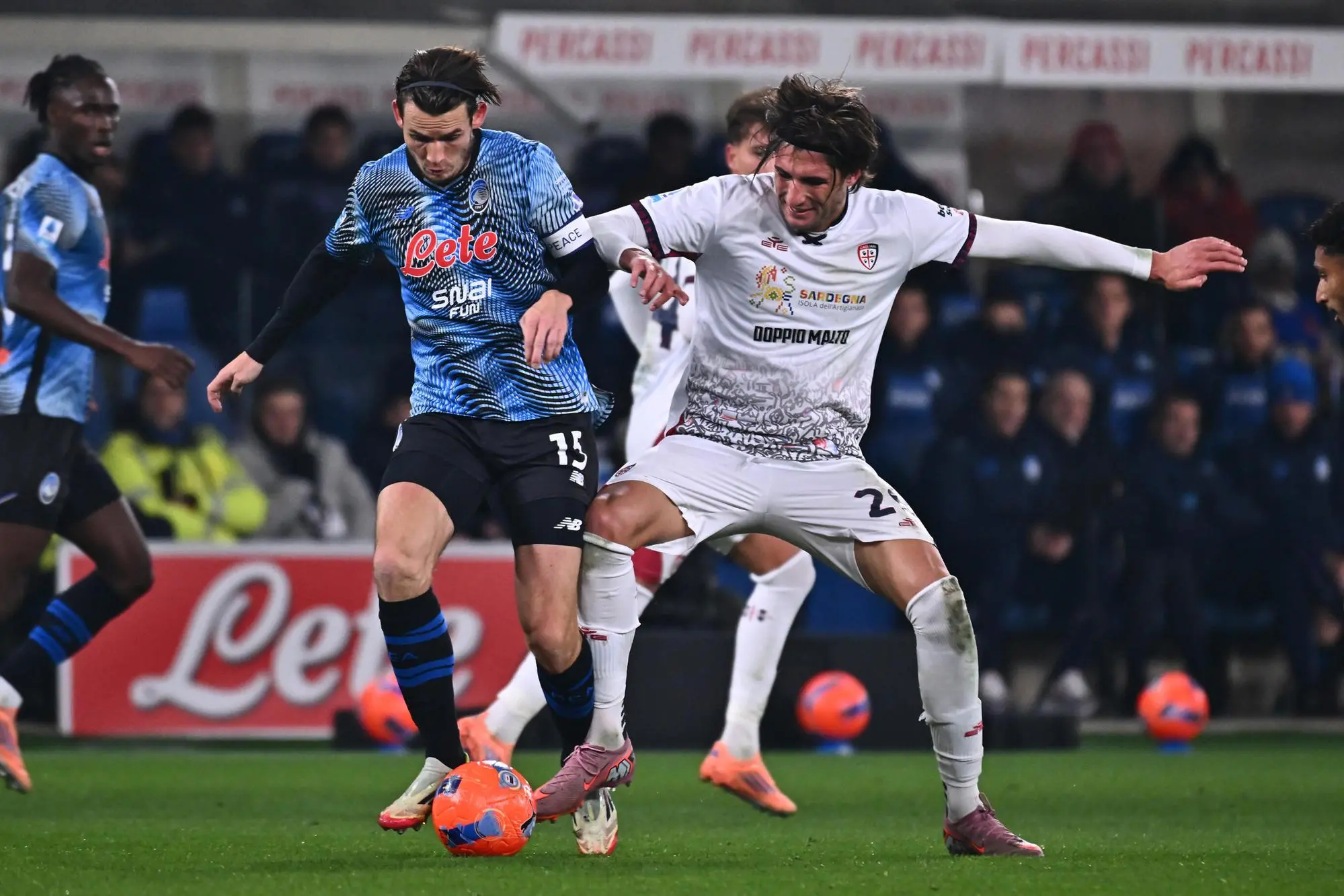 Borrelli in azione a Bergamo (Ansa)