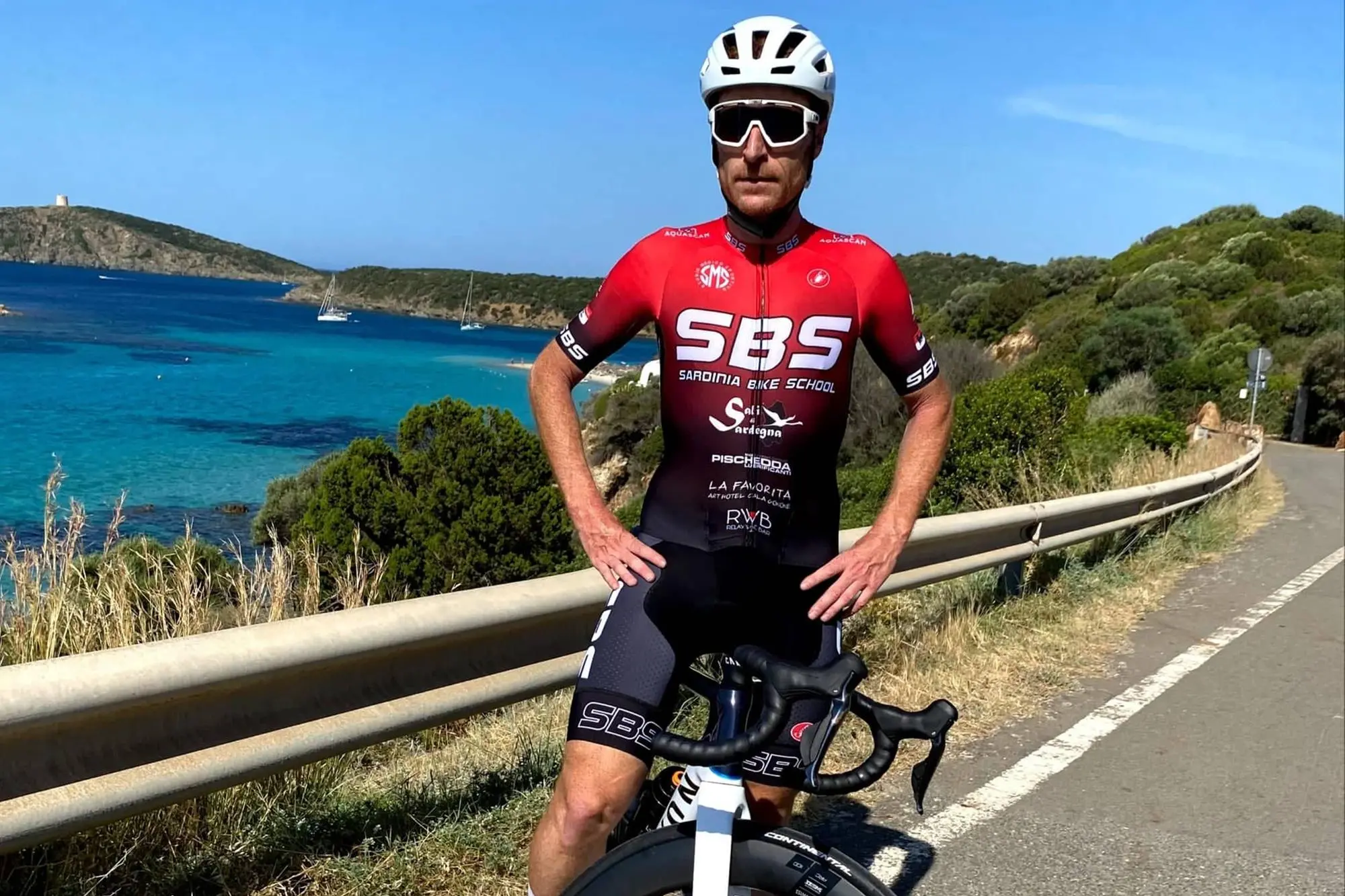 Omar Vargiu, 41 anni, corridore della Sardinia Bike School (foto concessa da Omar Vargiu).