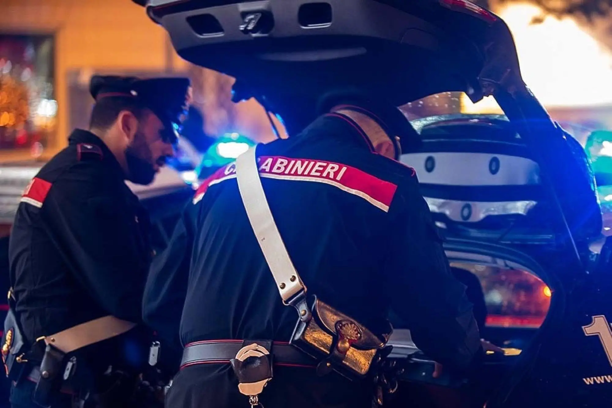 Un intervento dei carabinieri (foto Ansa)