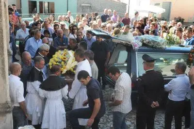 I funerali di Antonello Arca